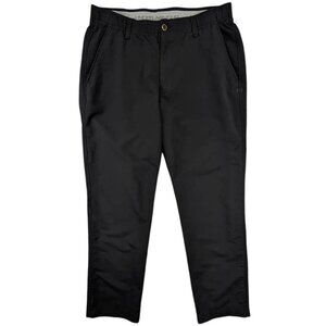 Under Armour Match Play Golf Chino Pants Mens 36 32 Black Athleisure Performance